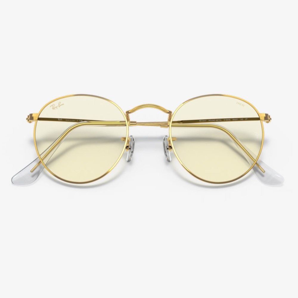 RAY-BAN
RB3447 Round Blue-Light Clear Evolve